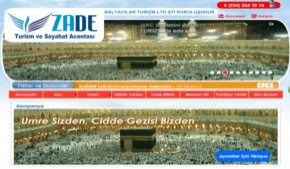 Zade Turizm web tasarım