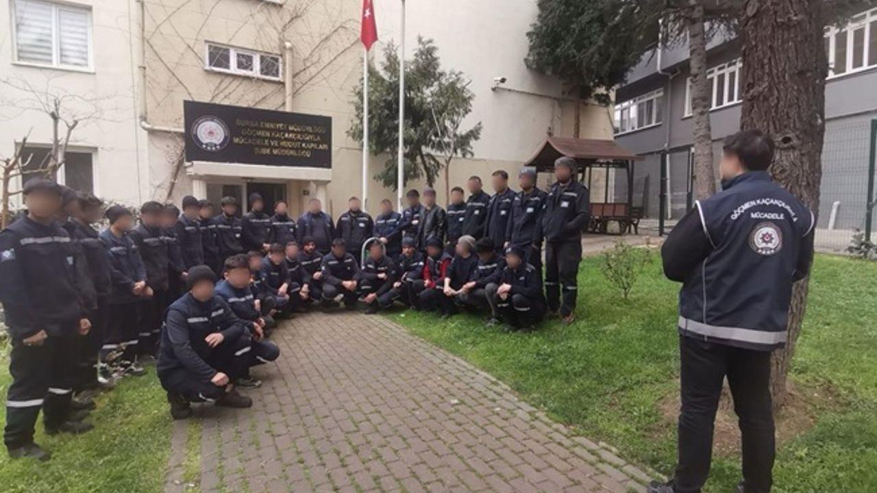 Kaçak İşçi Operasyonunda 39 Yabancı Uyruklu Yakalandı